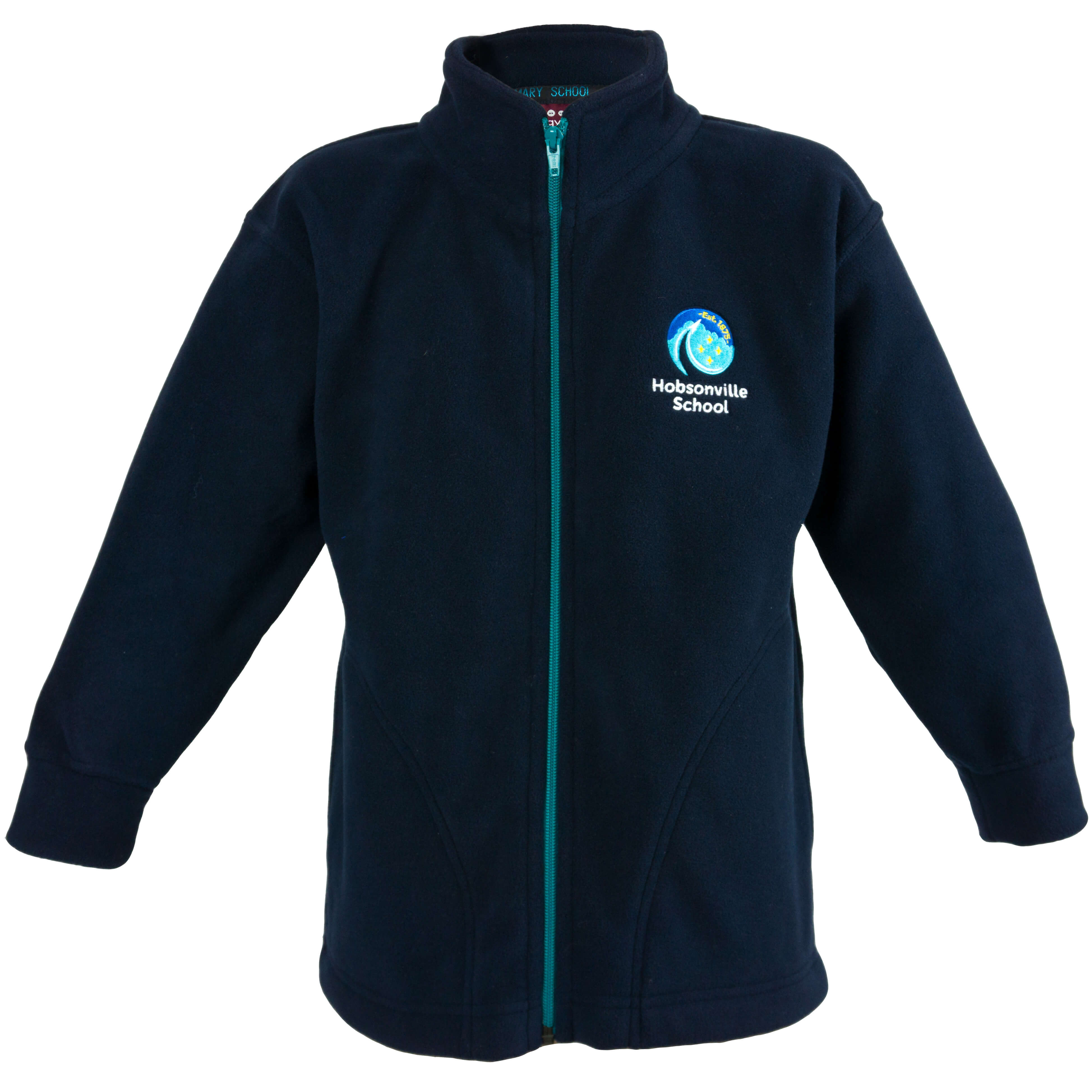 Hobsonville School - NEW FIT Fleece Jacket (Sizes 6-8 & 12) - ArgyleOnLine